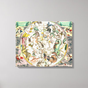 Impressão Em Tela Mapa do hemisfério sul, 'do Celestia