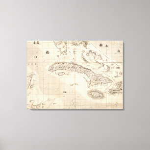 Impressão Em Tela Mapa do Império Britânico na América 14
