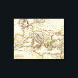 Impressão Em Tela Mapa do Império Romano Antigo<br><div class="desc">Mapa da Vintage mostrando o antigo império romano.</div>