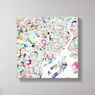 Impressão Em Tela Mapa do Japão de Tóquio