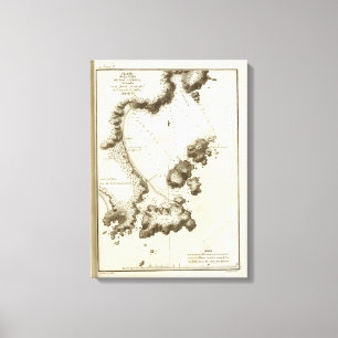 Impressão Em Tela Mapa do livro do Columbia Britânica