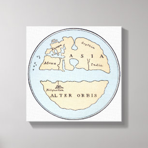 Impressão Em Tela MAPA DO MUNDO, século I