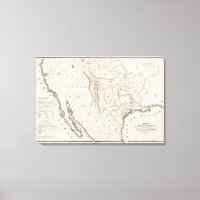 Mapa Do Texas E Dos Países Adjacentes