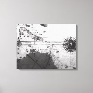 Impressão Em Tela Mapa dos países