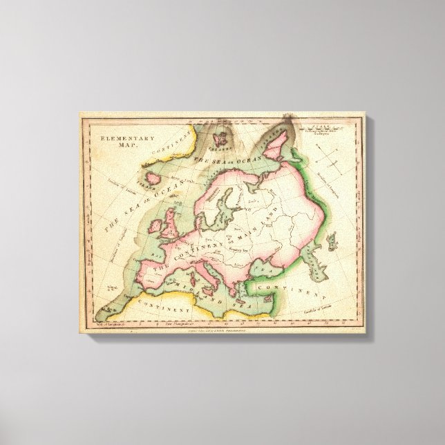 Impressão Em Tela Mapa Elementar (Frente)