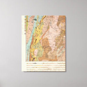 Impressão Em Tela Mapa Geological de New Hampshire 2