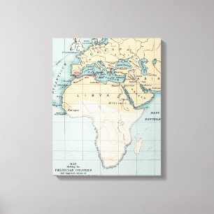 IMPRESSÃO EM TELA MAPA: IMPÉRIO DO PHOENICIAN