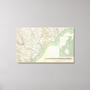 Impressão Em Tela Mapa IV do Gen