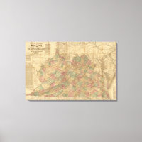 Mapa oficial da Lloyd's do Estado da Virgínia
