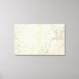 Impressão Em Tela Mapa XVIII do Gen