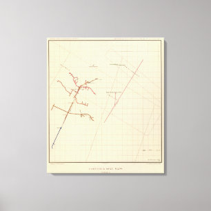 Impressão Em Tela Mapas de mina número de Comstock VIX