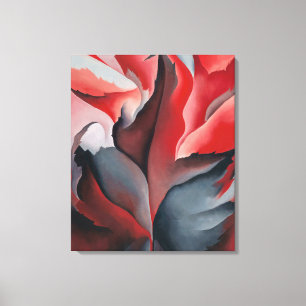 Impressão Em Tela Maple Vermelho no lago George   Georgia O'Keeffe  