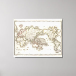 Impressão Em Tela Mappemonde - mapa do globo