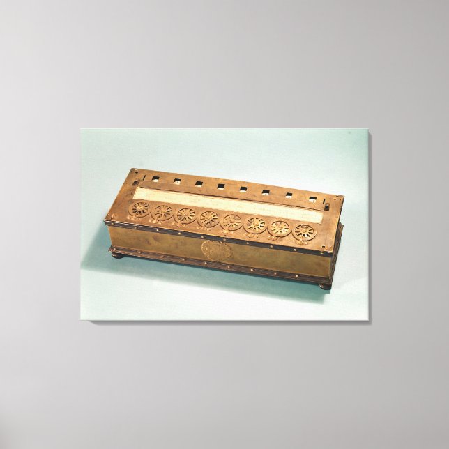 Impressão Em Tela Máquina de calcular inventada por Blaise Pascal (Frente)