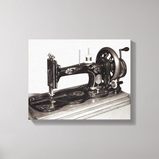 Impressão Em Tela Máquina de costura "Nova Família", 1865 (Frente)