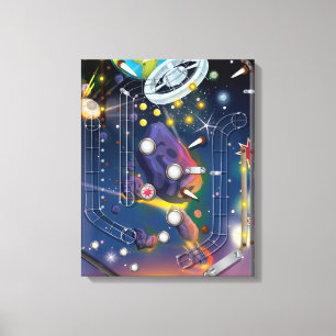 Impressão Em Tela Máquina de Pinball Super Espaço