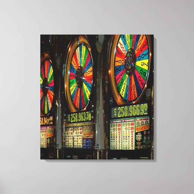Impressão Em Tela Máquinas De Slot Las Vegas (Frente)