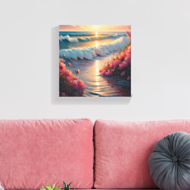 Impressão Em Tela Mar (Insitu(Sala de estar))