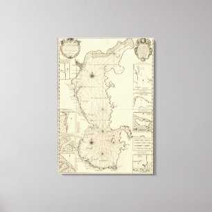 Impressão Em Tela Mar Cáspio e Ásia 2