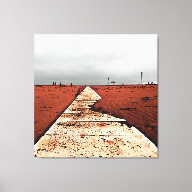 Impressão Em Tela Mar de inverno (Frente)