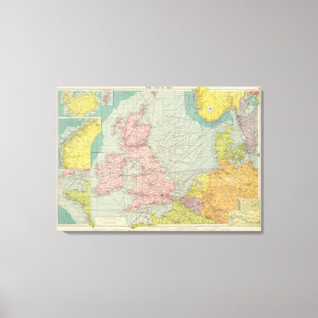 Impressão Em Tela Mar do Norte (Frente)