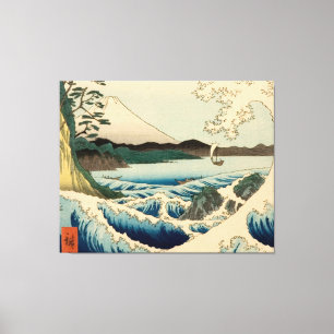 Impressão Em Tela Mar Japonês de Satta Hiroshige Art