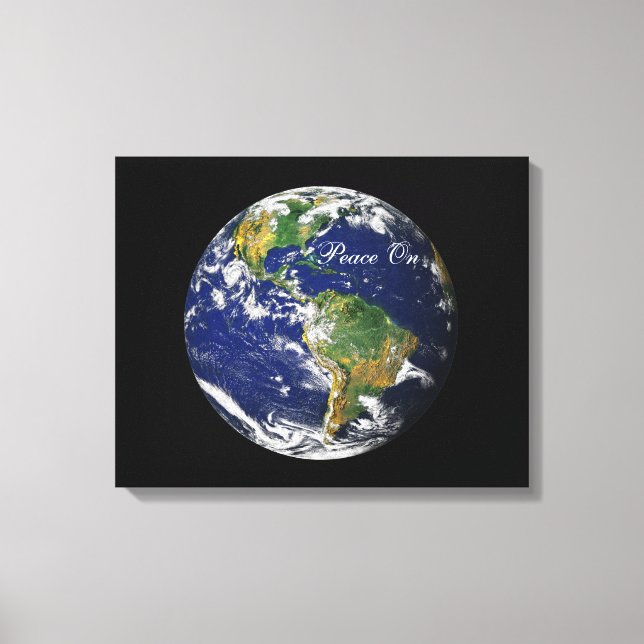 Impressão Em Tela Marble_Peace Azul Na Terra (Frente)