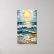 Maré Dourada: Pôr do Sol Impressionista no Oceano