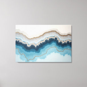 Impressão Em Tela Marés em Pedra – Arte Fluida Abstrata Inspirada no