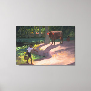 Impressão Em Tela Marés India 1996 de Kerala