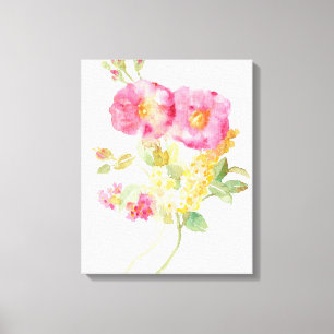 Impressão Em Tela Margarida branca no azul