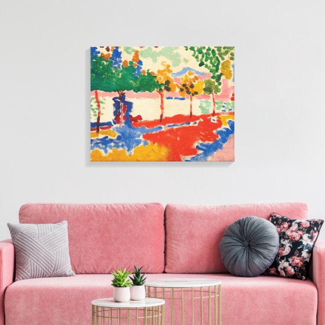 Impressão Em Tela Margens do Rio | Andre Derain | (Insitu(Sala de estar))