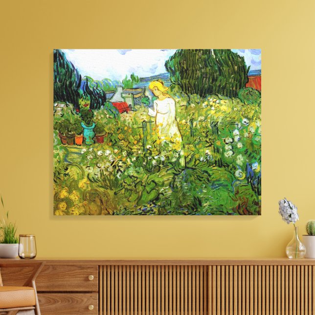 Impressão Em Tela Marguerite Gachet em Jardim por Vincent van Gogh (Insitu(Sala de estar))