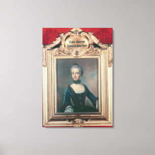 Impressão Em Tela Maria Josepha da esposa de Baviera segundo de