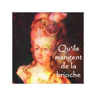 Impressão Em Tela Marie Antoinette-Deixou-os come o bolo