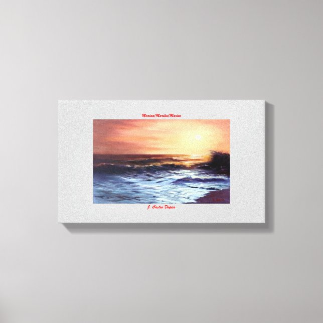 Impressão Em Tela Marina/Mariña/Marine (Frente)