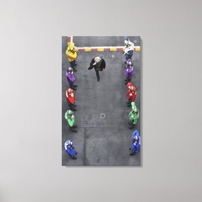 Impressão Em Tela MARINHO dos EUA (Frente)