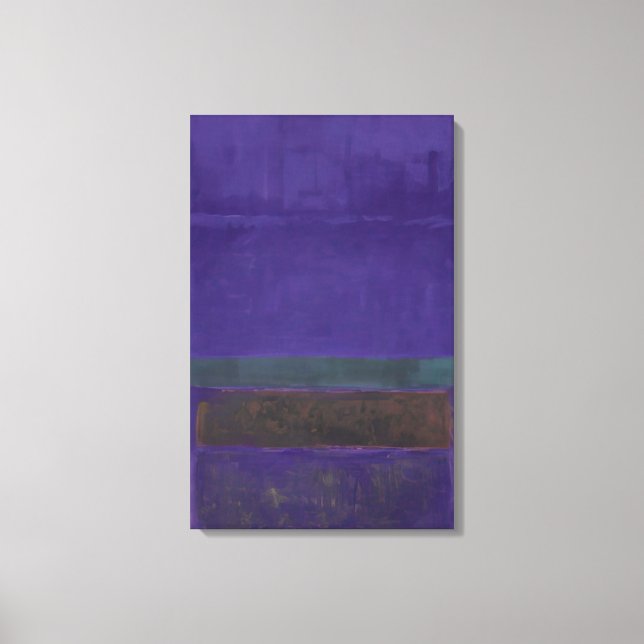 Impressão Em Tela Mark Rothko - Sem título [Azul, Verde e Castanho]  (Frente)