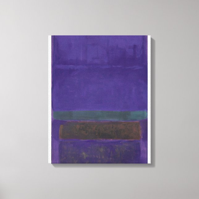Impressão Em Tela Mark Rothko - Sem título [Azul, Verde e Castanho]  (Frente)
