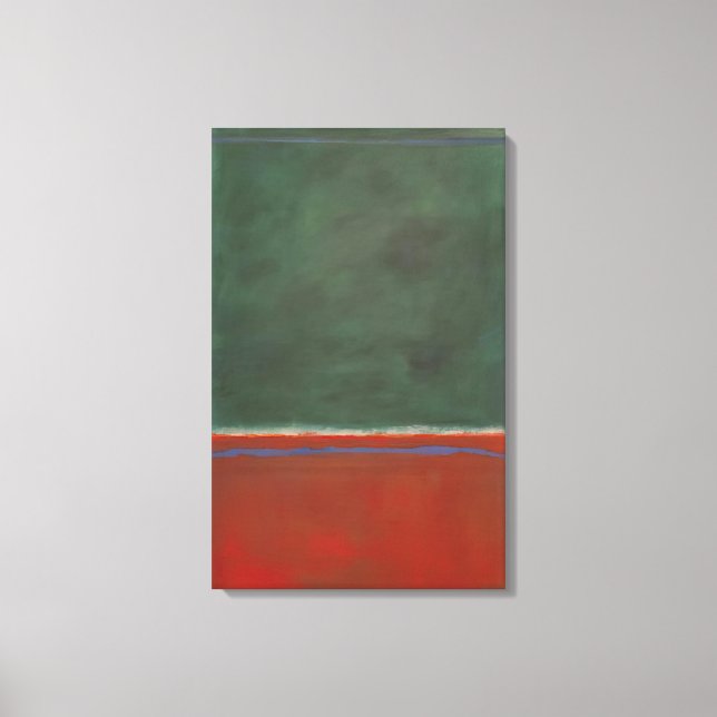 Impressão Em Tela Mark Rothko - Verde e Marrom - 1953 (Frente)