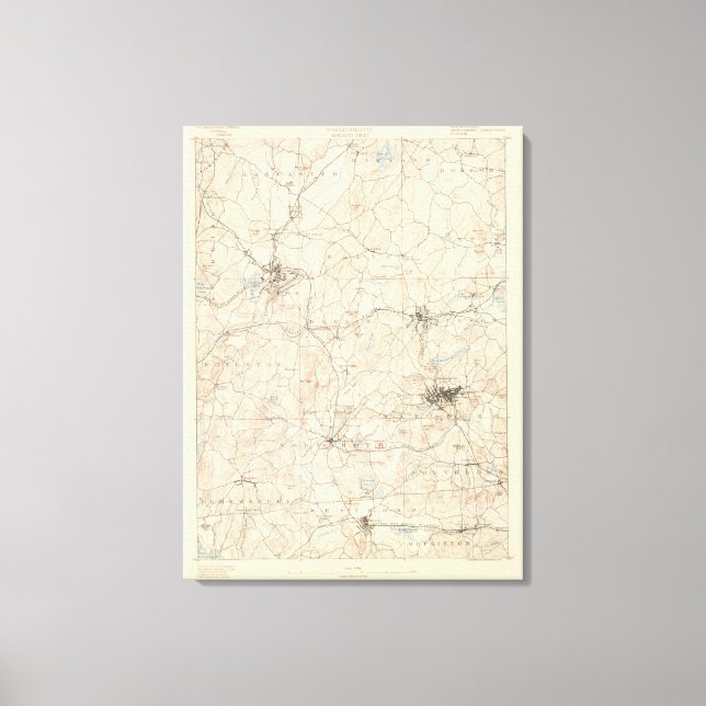 Impressão Em Tela Marlboro, Massachusetts (Frente)