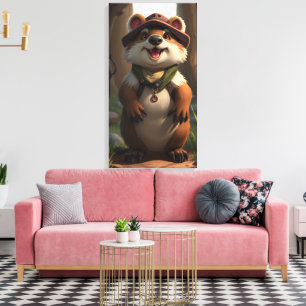 Impressão Em Tela Marmota