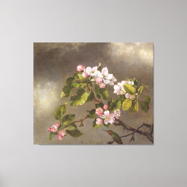 Impressão Em Tela MARTIN J. HEADE - Blossomas de Mingbird e Apple - (Frente)