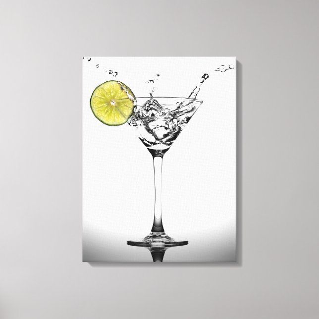 Impressão Em Tela "Martini and A Splash" Wall Art (Frente)