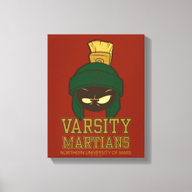 Impressão Em Tela MARVIN, O MARTIAN™ Varsity Collegiate Graphic (Frente)