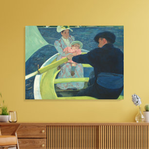 Impressão Em Tela Mary Cassatt O Passeio de Barco Arte Impressionist