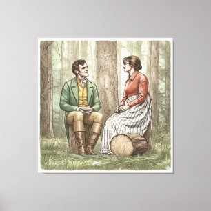 Impressão Em Tela Mary e Tom em "A Outra Irmã Bennet"