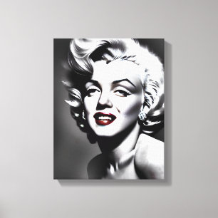 Impressão Em Tela Marylin Monroe Portrait