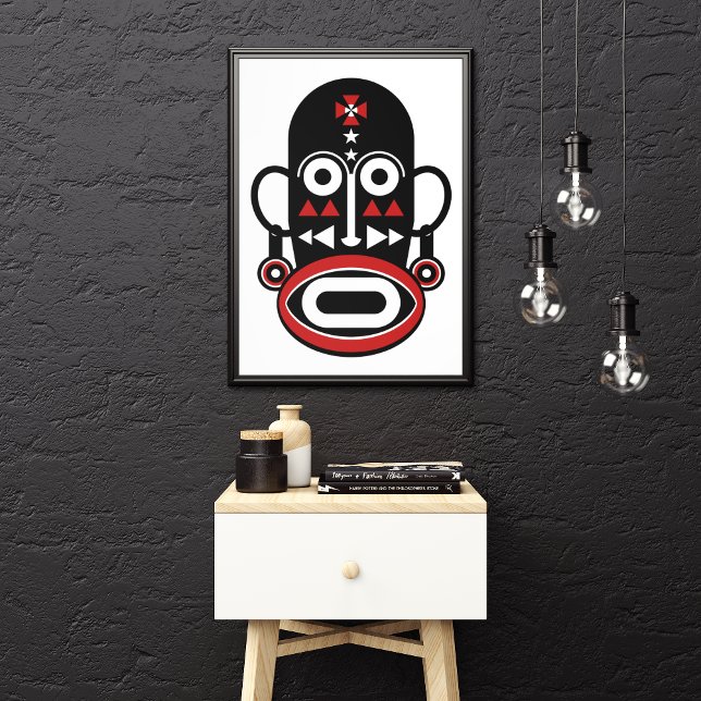 Impressão Em Tela Máscara Pessoas Africana (Criador carregado)