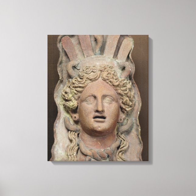 Impressão Em Tela Máscara puntiforme representando o Demeter (Frente)
